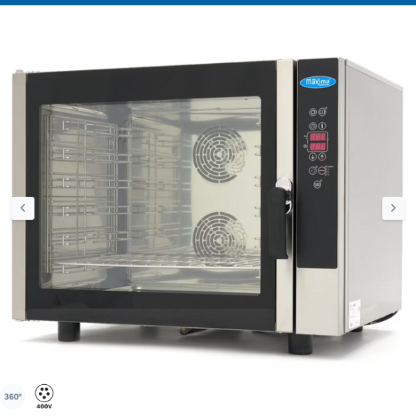  Φούρνος συνδυασμένου ατμού - Χωράει 6 δίσκους (1/1 GN / 60 x 40 cm) - Ψηφιακή οθόνη - 400V